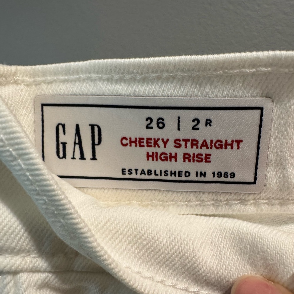 GAP Cheeky Straight High Rise Jeans